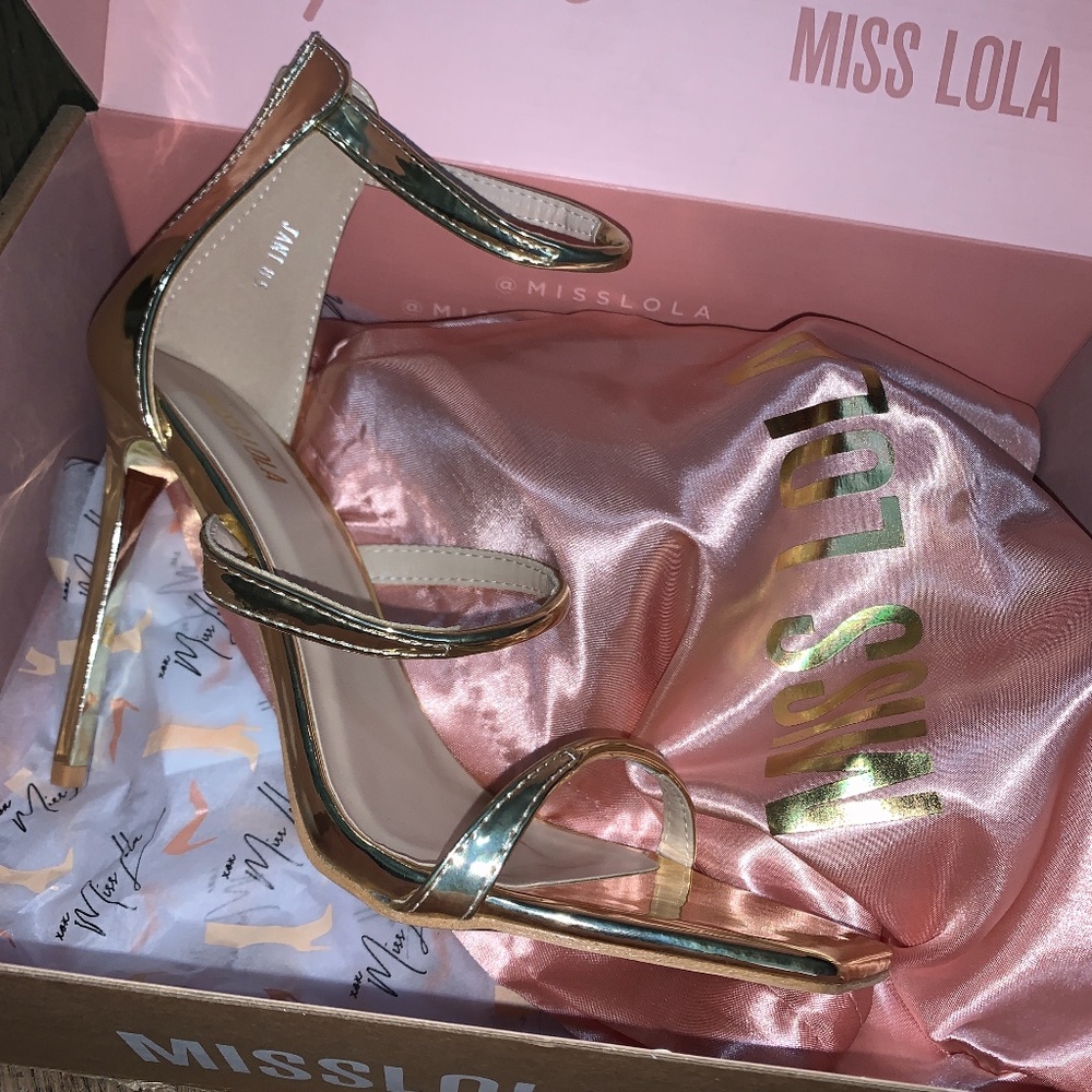 Gold miss Lola heels